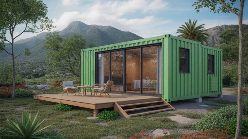 Maison avec container : avantages, réglementation et aménagements possibles