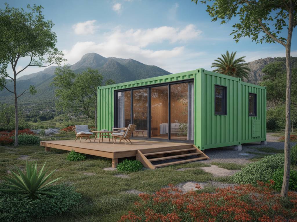 Maison avec container : avantages, réglementation et aménagements possibles